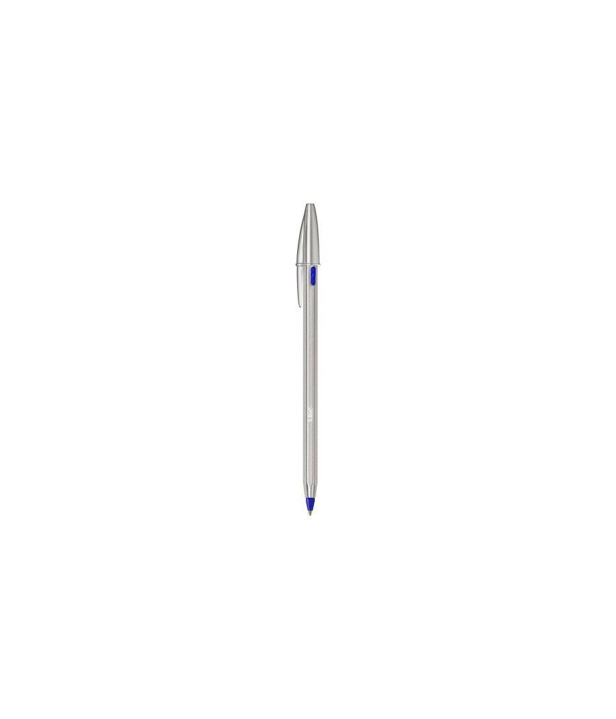 Bolígrafo renew cuerpo metal tinta azul bic 997202