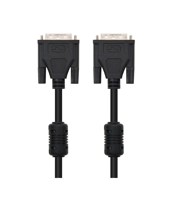Cable dvi dual nanocable 10.15.0602/ dvi macho - dvi macho/ 1.8m/ negro