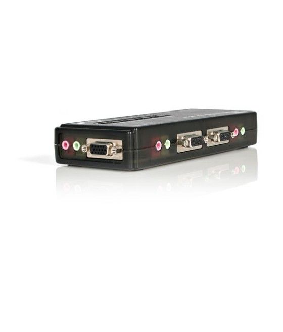 StarTech.com Juego de Conmutador Switch KVM 4 Puertos Vídeo VGA USB 2.0 con Cables y Audio - Imagen 5