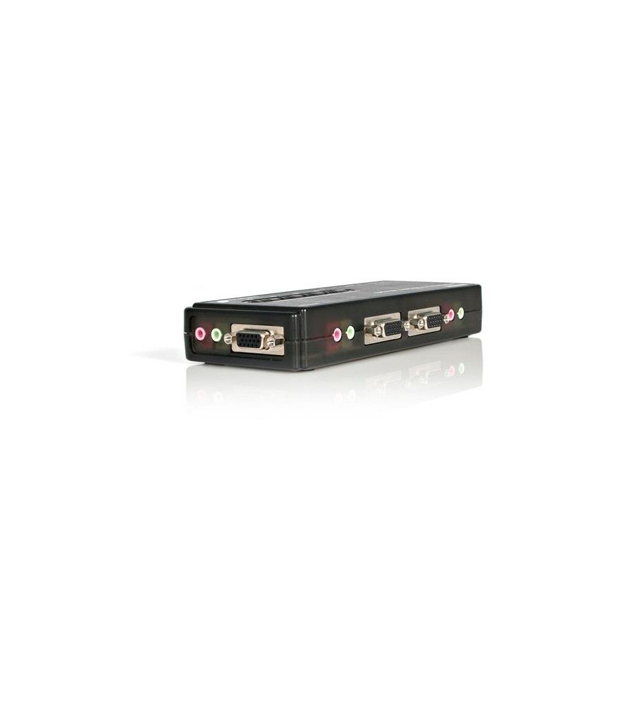 StarTech.com Juego de Conmutador Switch KVM 4 Puertos Vídeo VGA USB 2.0 con Cables y Audio - Imagen 5