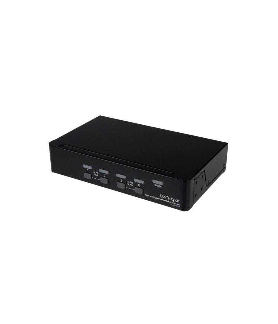 StarTech.com Conmutador Switch KVM 4 puertos Vídeo DisplayPort DP Hub Concentrador USB 2.0 Audio - 2560x1600 - Imagen 2
