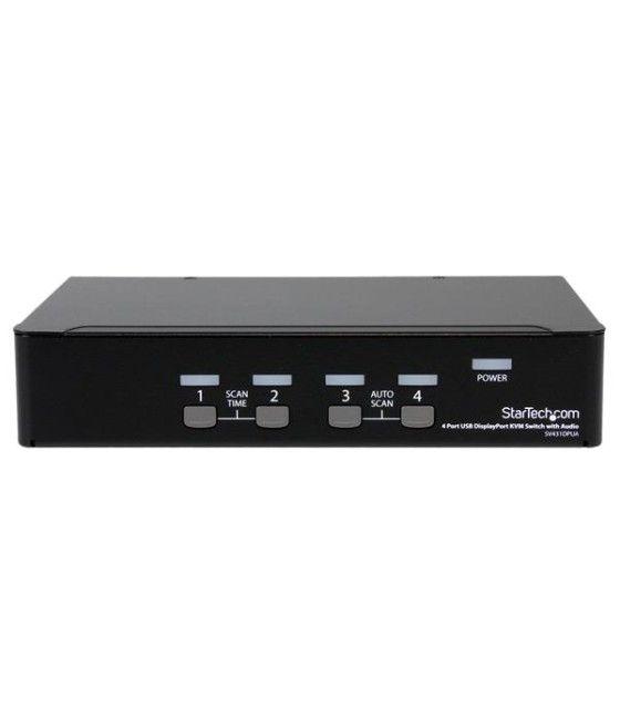 StarTech.com Conmutador Switch KVM 4 puertos Vídeo DisplayPort DP Hub Concentrador USB 2.0 Audio - 2560x1600 - Imagen 3