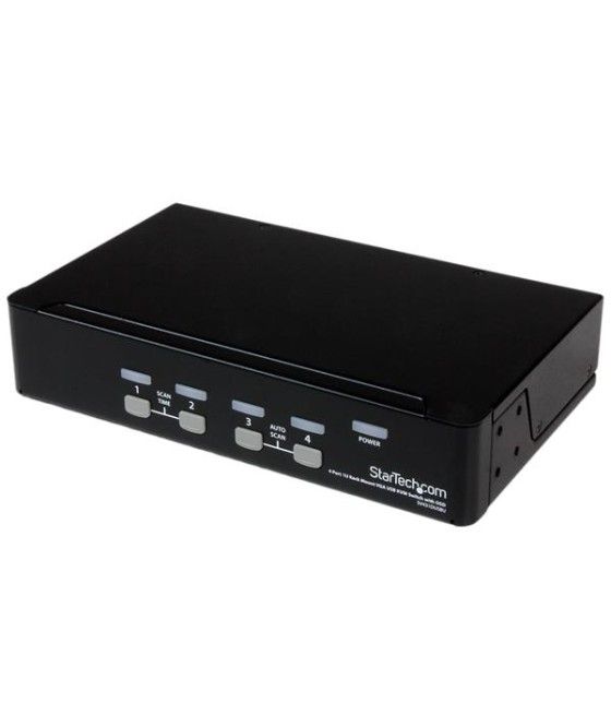 StarTech.com Conmutador Switch KVM 4 Puertos de Vídeo VGA USB 2.0 - 1U Rack Estante - Imagen 2