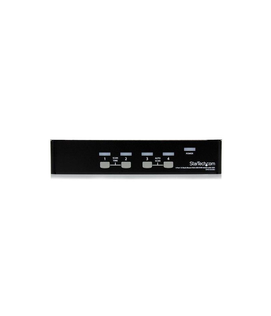 StarTech.com Conmutador Switch KVM 4 Puertos de Vídeo VGA USB 2.0 - 1U Rack Estante - Imagen 3