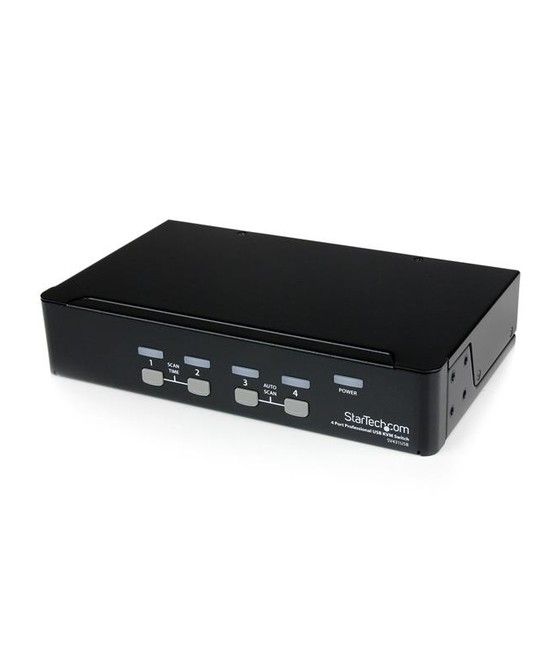 StarTech.com Conmutador Switch Profesional KVM 4 Puertos Vídeo VGA - USB - Hasta 1920x1440 - Imagen 1