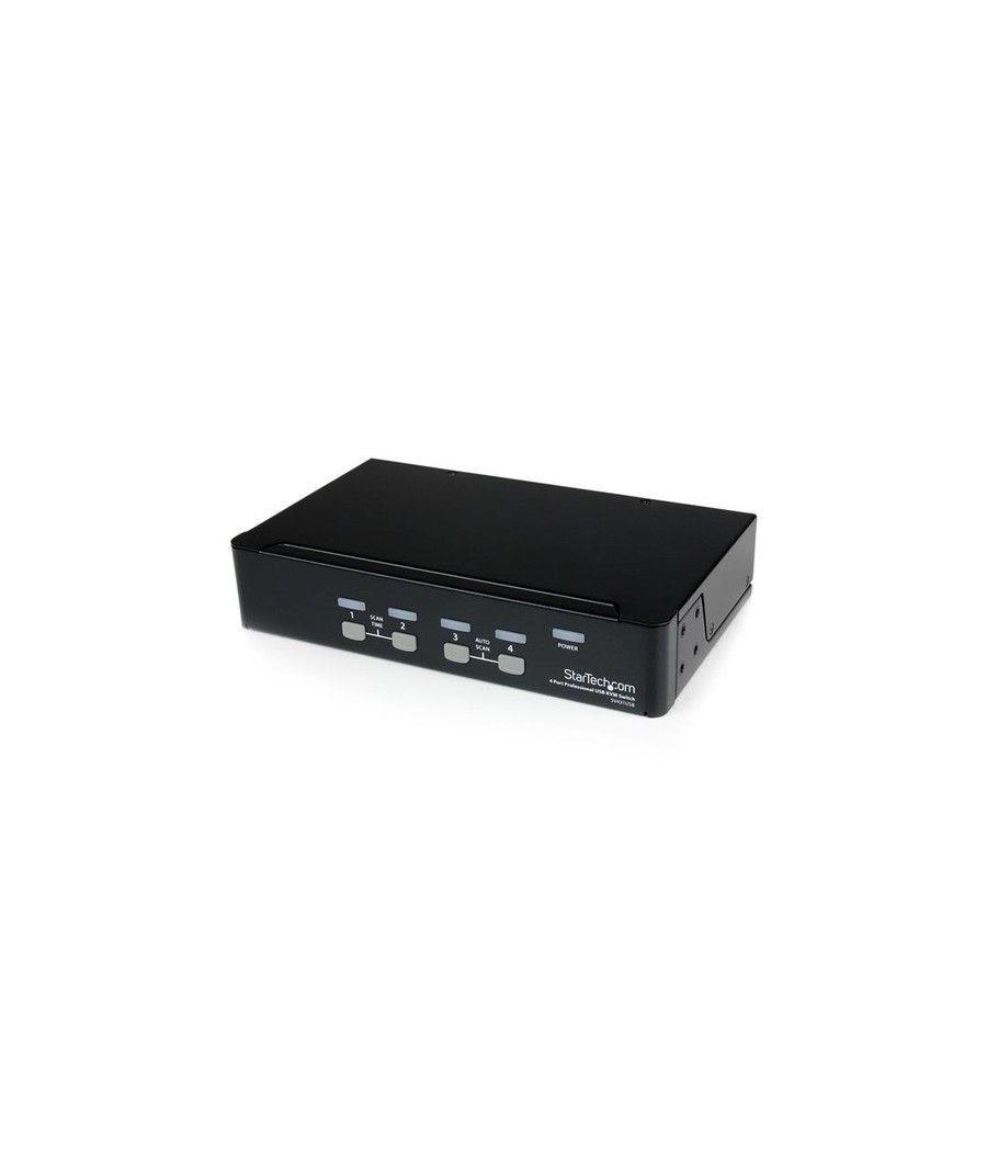 StarTech.com Conmutador Switch Profesional KVM 4 Puertos Vídeo VGA - USB - Hasta 1920x1440 - Imagen 1