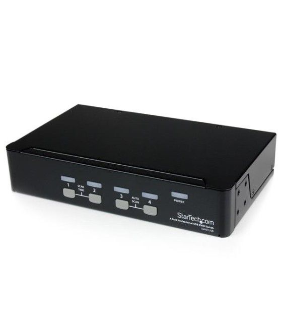 StarTech.com Conmutador Switch Profesional KVM 4 Puertos Vídeo VGA - USB - Hasta 1920x1440 - Imagen 2