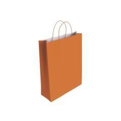 Bismark 329834 bolsa de papel naranja pack 25 unidades