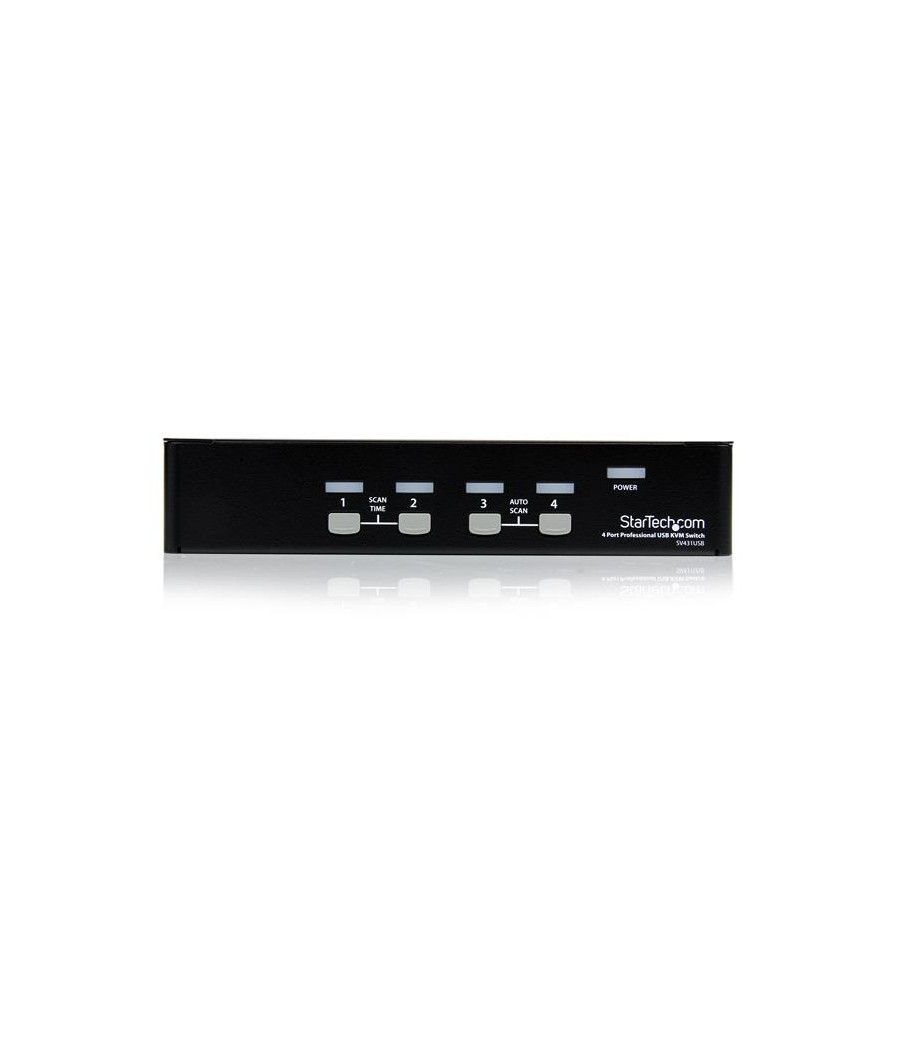 StarTech.com Conmutador Switch Profesional KVM 4 Puertos Vídeo VGA - USB - Hasta 1920x1440 - Imagen 3