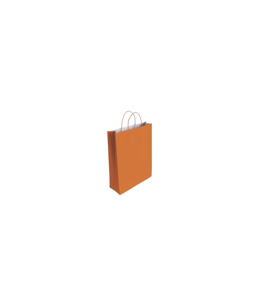 Bismark 329833 bolsa de papel naranja pack 25 unidades