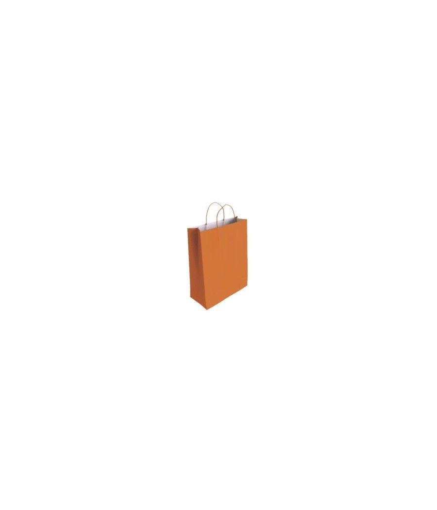 Bismark 329832 bolsa de papel naranja pack 25 unidades