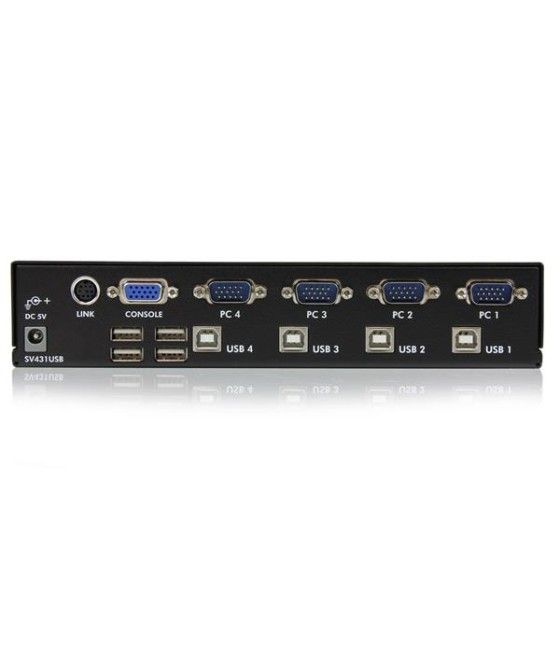 StarTech.com Conmutador Switch Profesional KVM 4 Puertos Vídeo VGA - USB - Hasta 1920x1440 - Imagen 4
