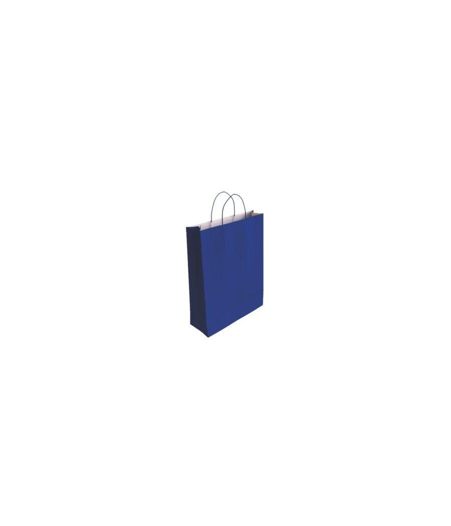 Bismark 329829 bolsa de papel azul pack 25 unidades