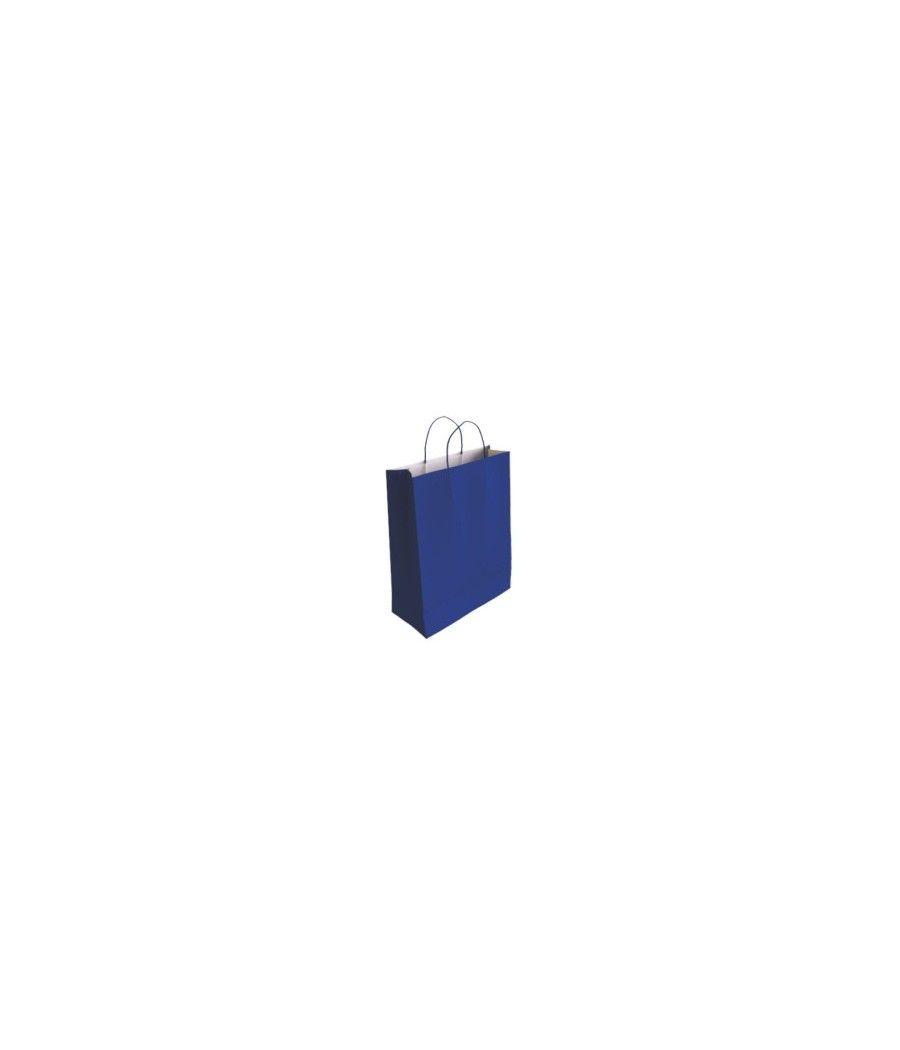 Bismark 329828 bolsa de papel azul pack 25 unidades