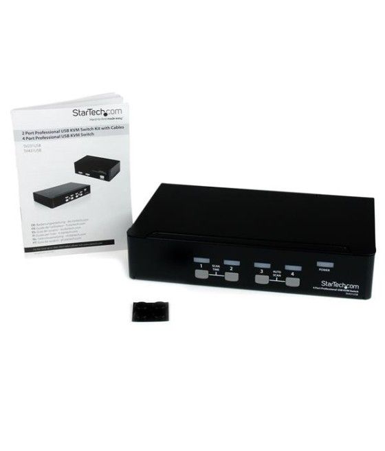 StarTech.com Conmutador Switch Profesional KVM 4 Puertos Vídeo VGA - USB - Hasta 1920x1440 - Imagen 5