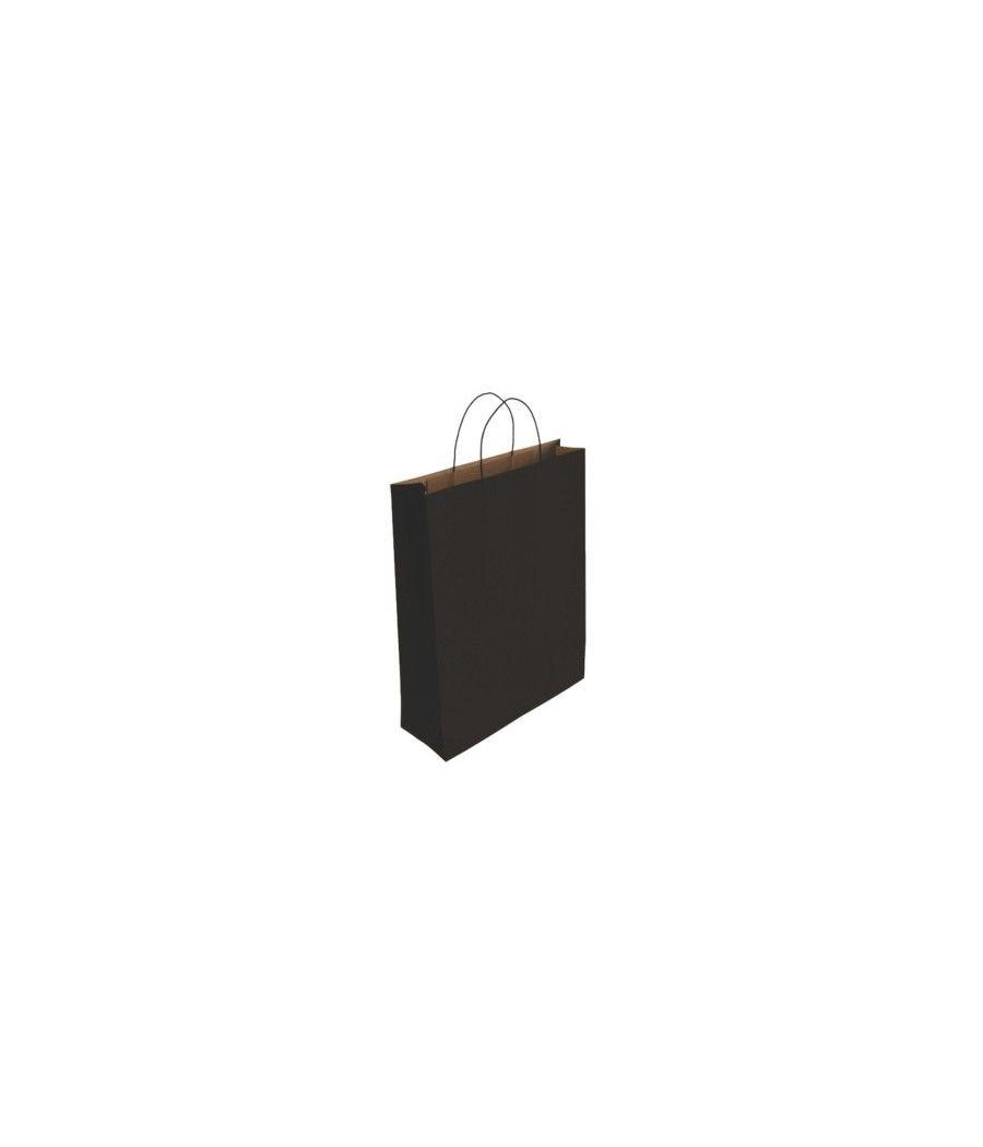 Bismark 329842 bolsa de papel negro pack 25 unidades