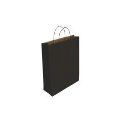 Bismark 329841 bolsa de papel negro pack 25 unidades