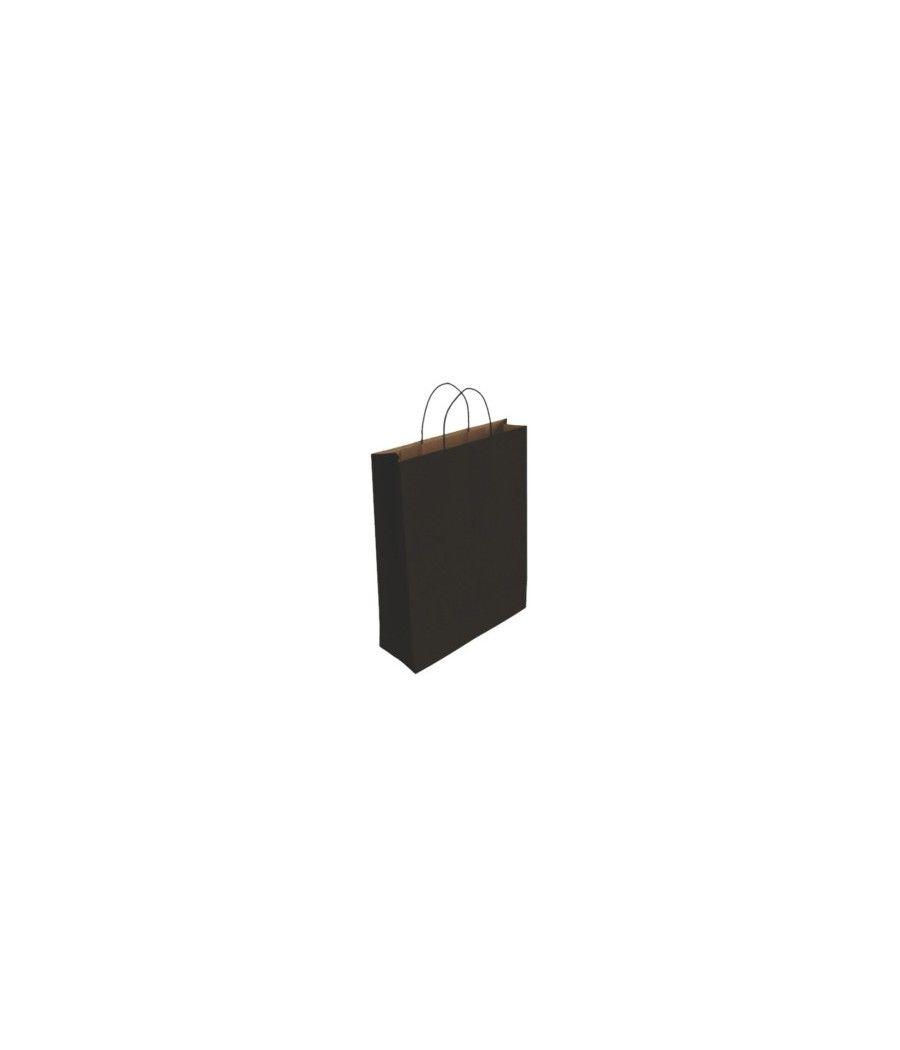 Bismark 329841 bolsa de papel negro pack 25 unidades