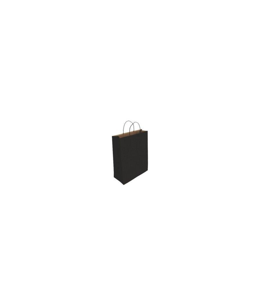 Bismark 329840 bolsa de papel negro pack 25 unidades