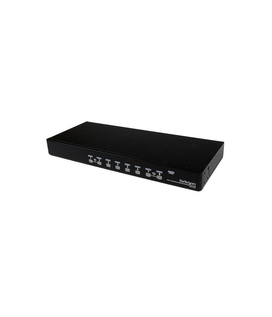 StarTech.com Conmutador Switch KVM 8 Puertos de Vídeo VGA HD15 USB 2.0 USB A PS/2 - 1U Rack Estante - Imagen 2