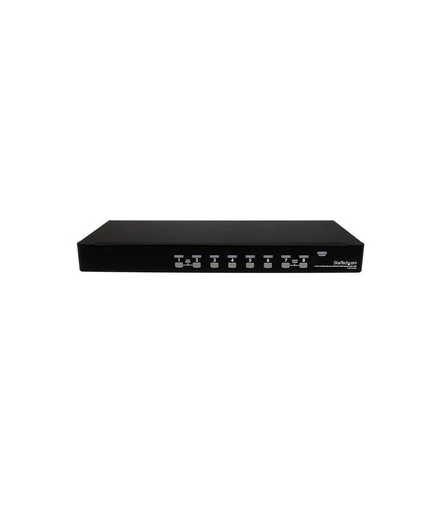 StarTech.com Conmutador Switch KVM 8 Puertos de Vídeo VGA HD15 USB 2.0 USB A PS/2 - 1U Rack Estante - Imagen 3