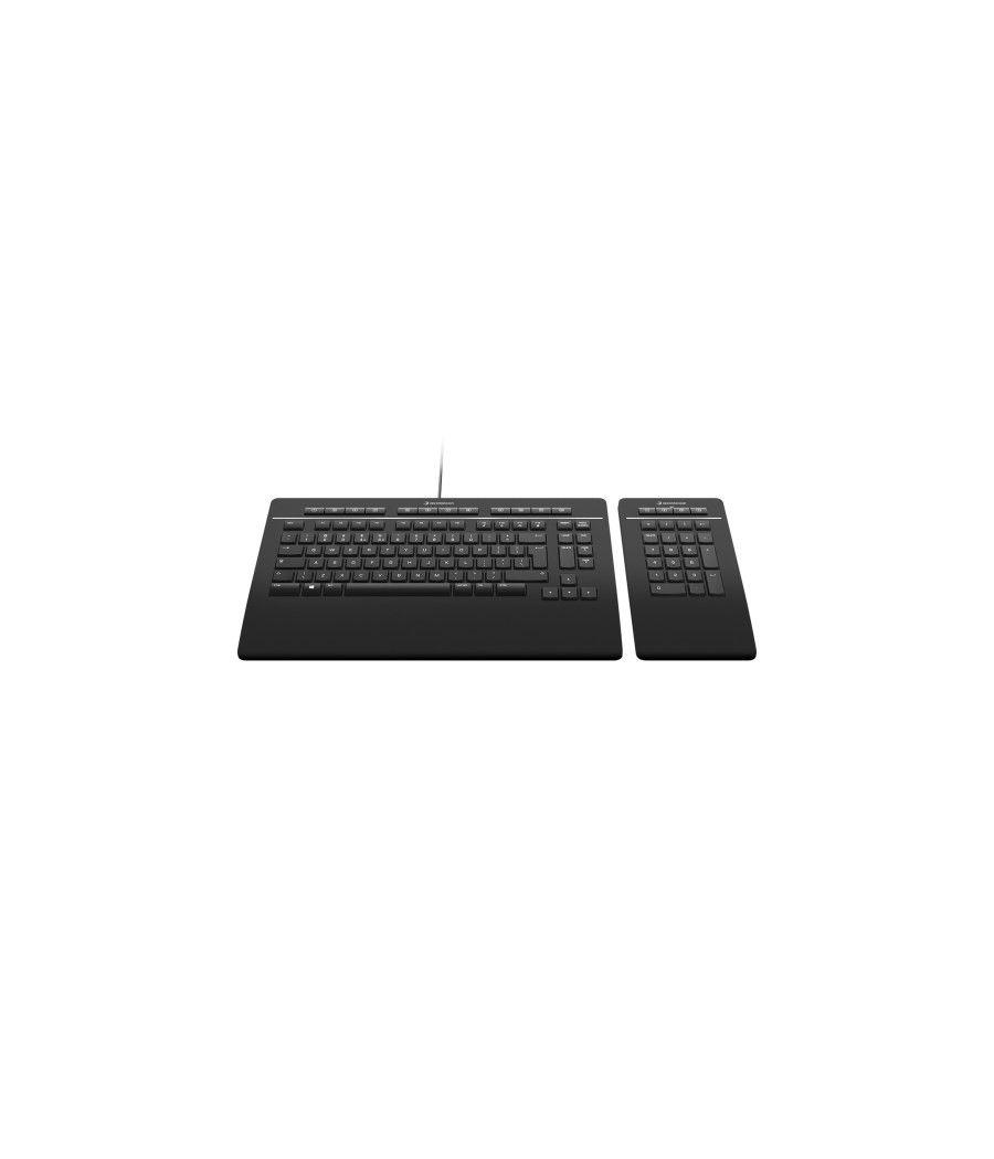 3dconnexion keyboard pro with numpad teclado usb negro