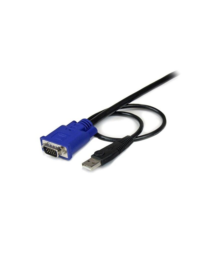 StarTech.com Cable KVM de 3m Ultra Delgado Todo en Uno VGA USB HD15 - 10ft Pies 2 en 1 - Imagen 3