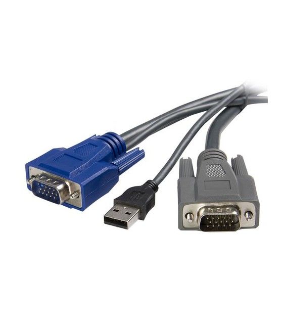 StarTech.com Cable KVM USB VGA 2 en 1 Ultra Delgado - 1,8m - Imagen 1