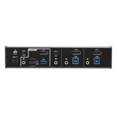 Aten switch kvmp™ híbrido usb-c displayport de 3 puertos