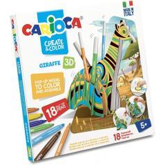 Set create & color giraffe 3d carioca 42901