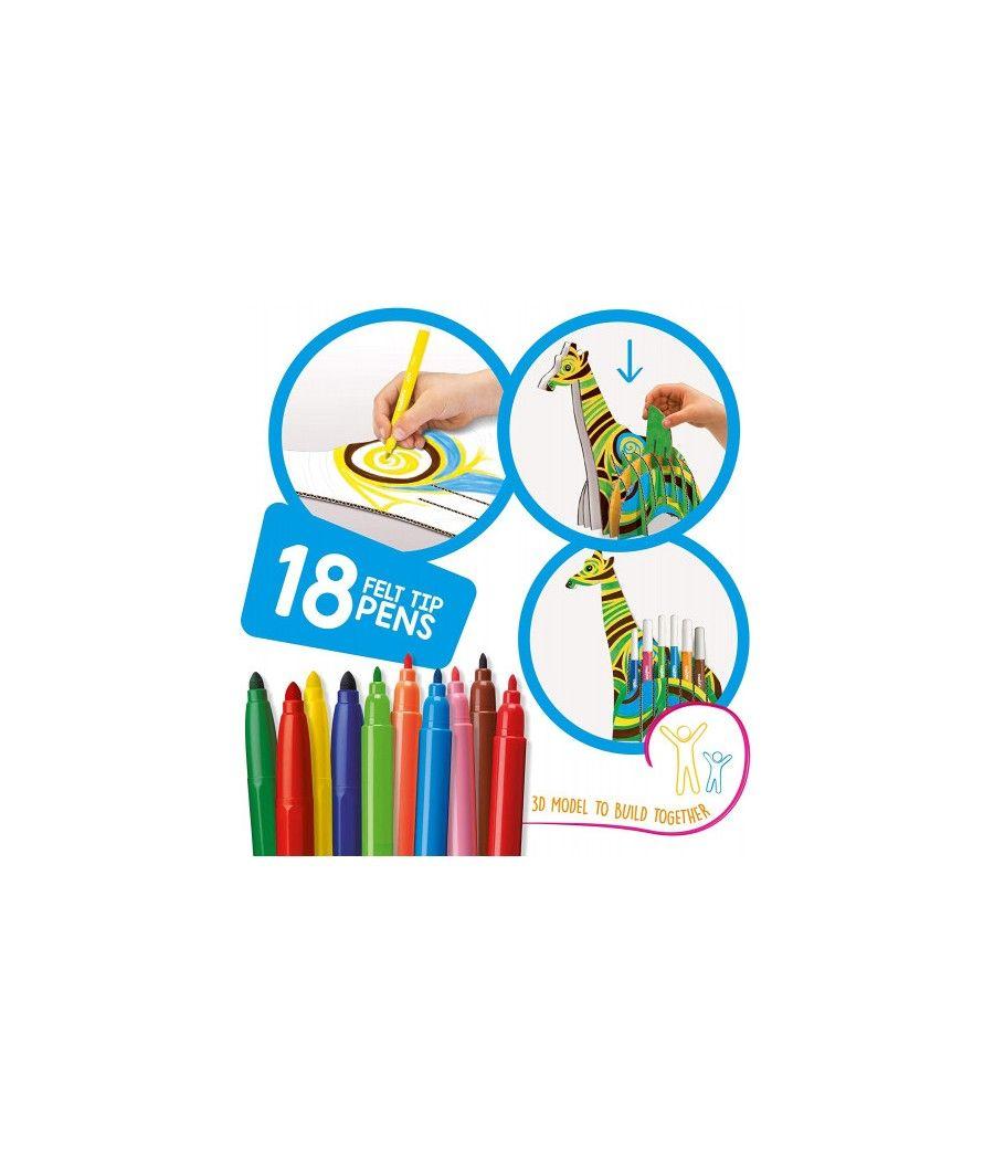 Set create & color giraffe 3d carioca 42901