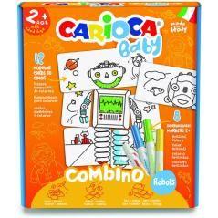 Set baby combino 2+ robots + 8 rotuladores carioca 42896