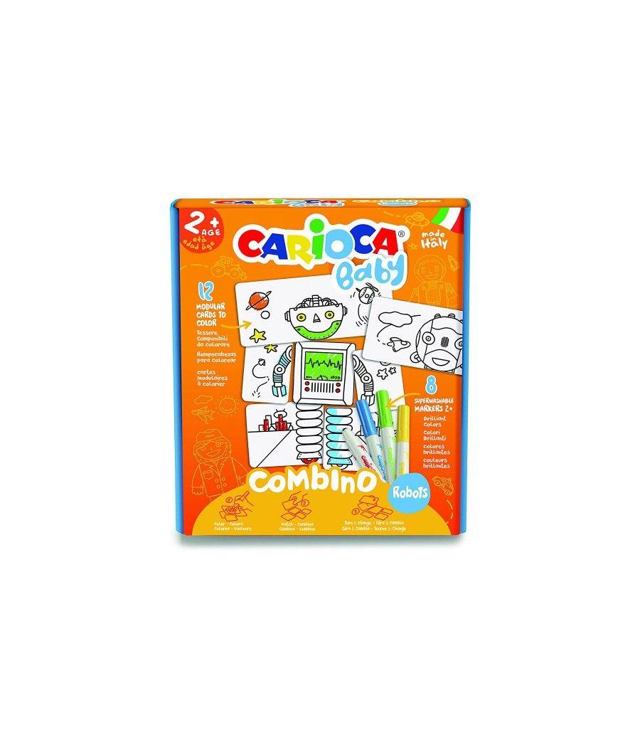 Set baby combino 2+ robots + 8 rotuladores carioca 42896