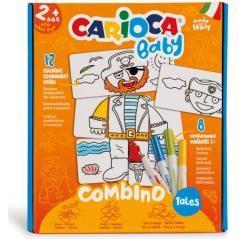 Set baby combino 2+ tales + 8 rotuladores carioca 42895