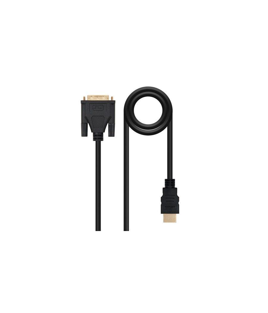 Nanocable HDMI - DVI, 3m HDMI tipo A (Estándar) Negro - Imagen 1