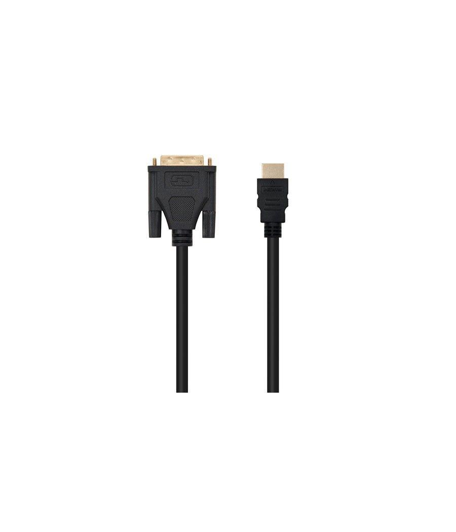 Nanocable HDMI - DVI, 3m HDMI tipo A (Estándar) Negro - Imagen 2