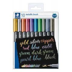 Metallic brush, estuche 10 colores staedtler 8321 tb10