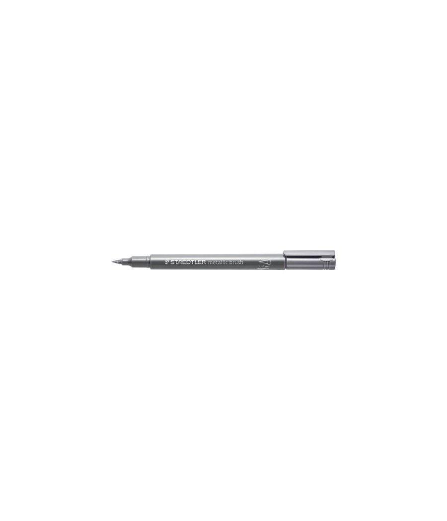 Staedtler 8321 marcador 1 pieza(s) punta de pincel plata pack 10 unidades