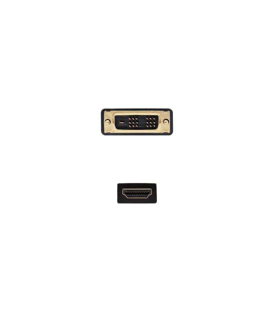 Nanocable HDMI - DVI, 3m HDMI tipo A (Estándar) Negro - Imagen 3