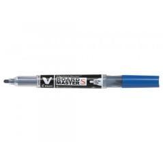 Rotulador pizarra blanca vboard master s azul pilot wbma-vs-ef-l-bg pack 10 unidades