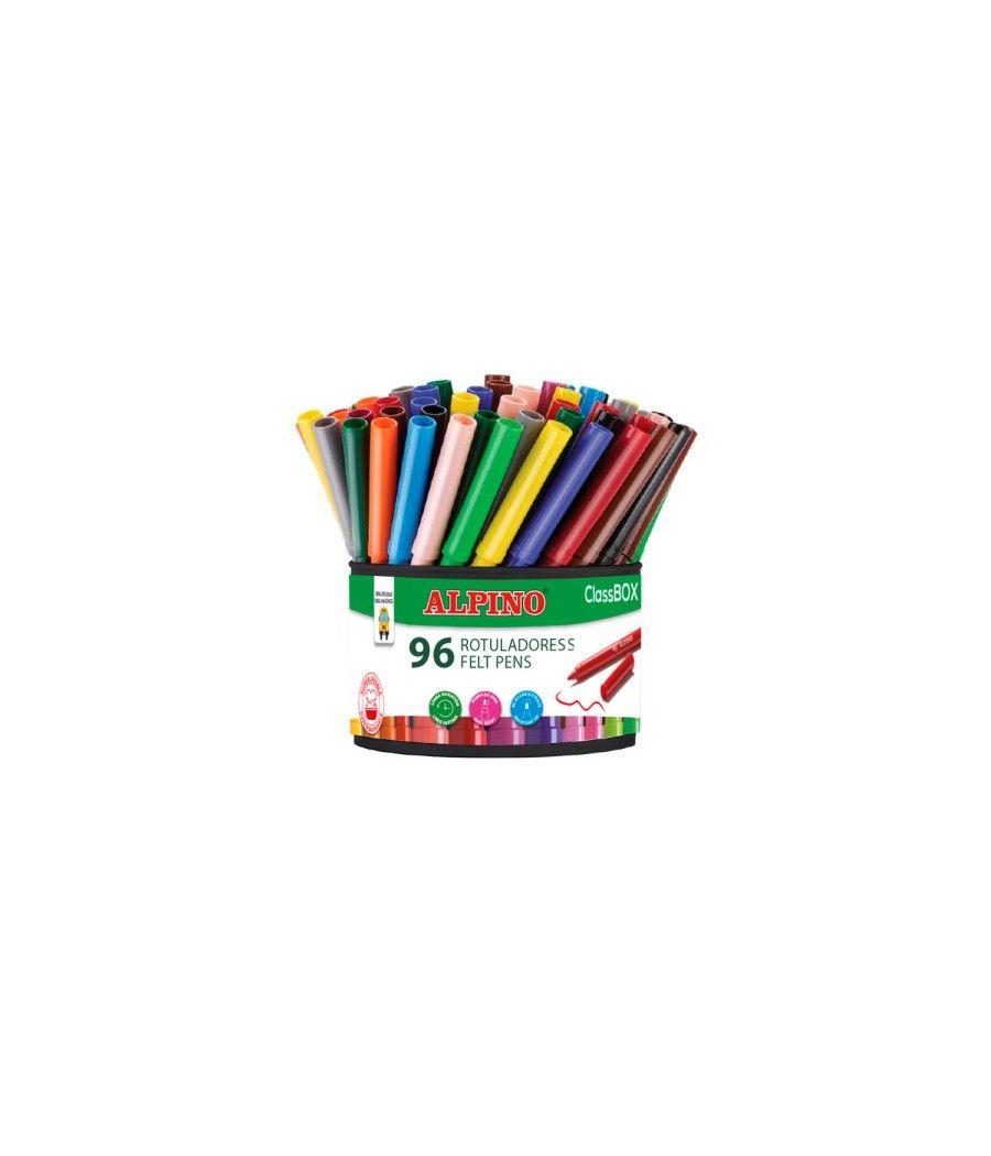 Alpino economy pack bote 96 rotuladores de colores