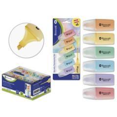 Bismark mini rotulador fluorescente pastel blister 6 uds