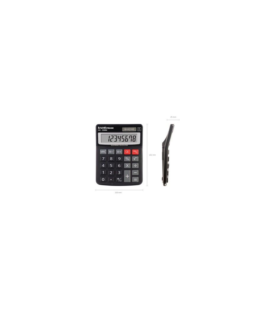 Erichkrause dc-308n calculadora escritorio calculadora básica negro