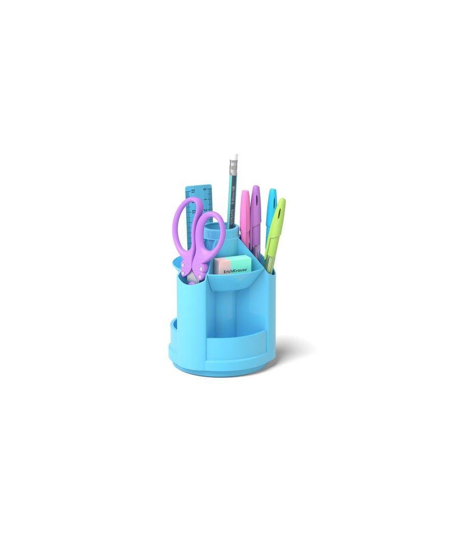 Erichkrause mini desk porta lápices plástico azul