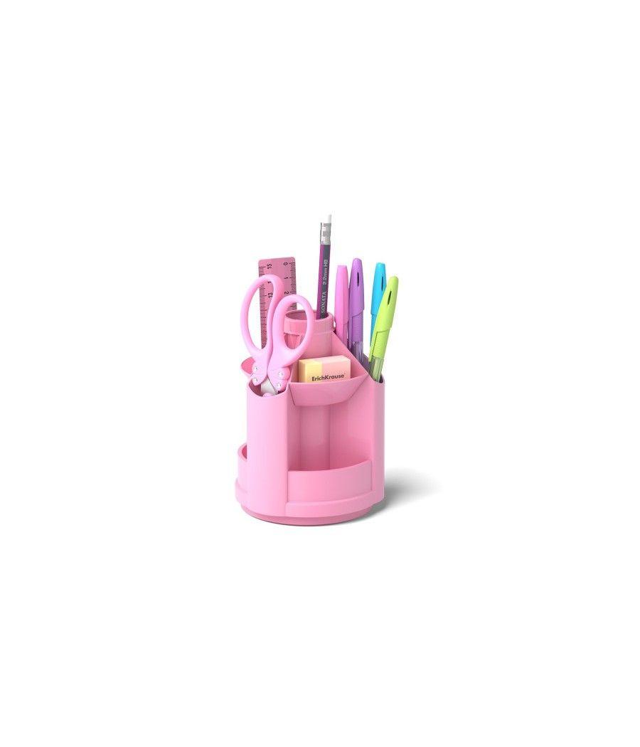 Erichkrause mini desk porta lápices plástico rosa