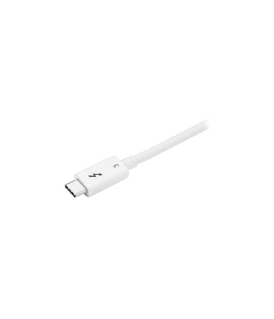 StarTech.com Cable de 0,5m Thunderbolt 3 Blanco - Cable Compatible con USB-C y DisplayPort - USB Tipo C - Imagen 2