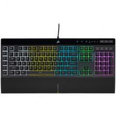 Corsair k55 rgb pro teclado usb qwerty español negro