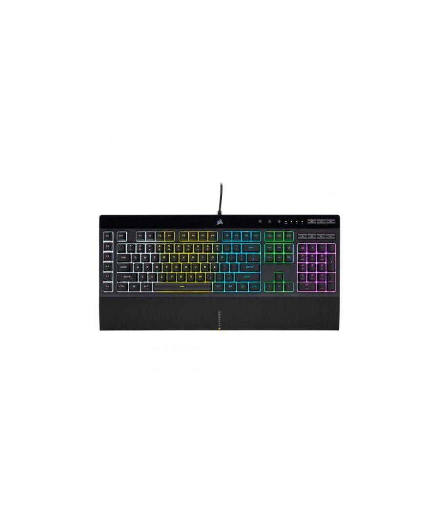 Corsair k55 rgb pro teclado usb qwerty español negro