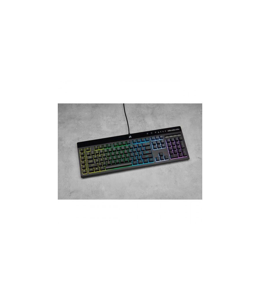 Corsair k55 rgb pro teclado usb qwerty español negro