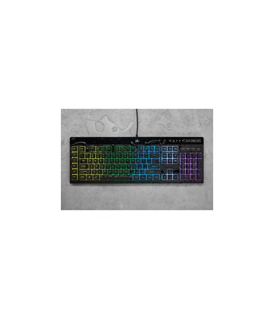 Corsair k55 rgb pro teclado usb qwerty español negro